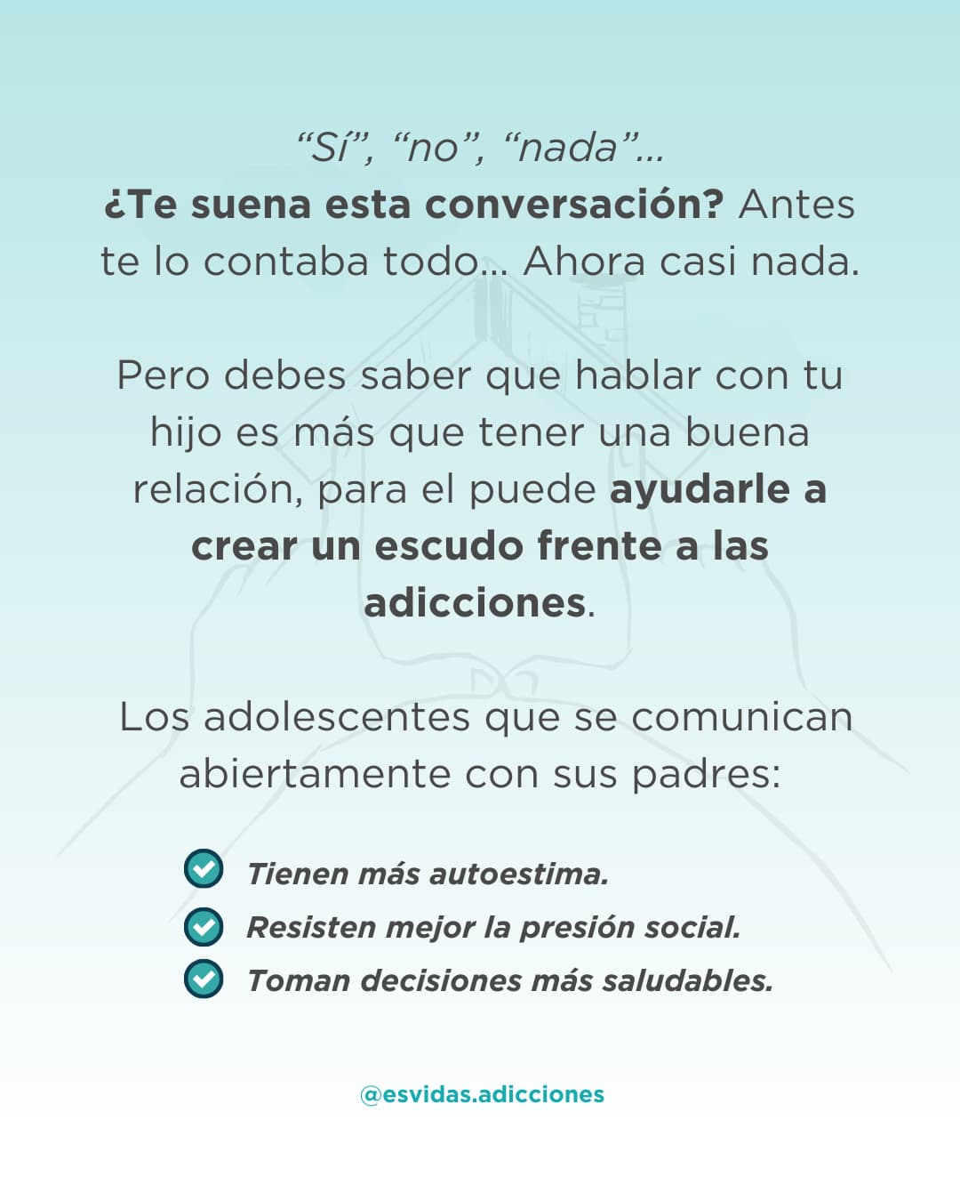 Comunicación efectiva: Guía completa para hablar con un hijo joven que está consumiendo drogas | Esvidas Guía completa para hablar con un hijo joven que está consumiendo drogas