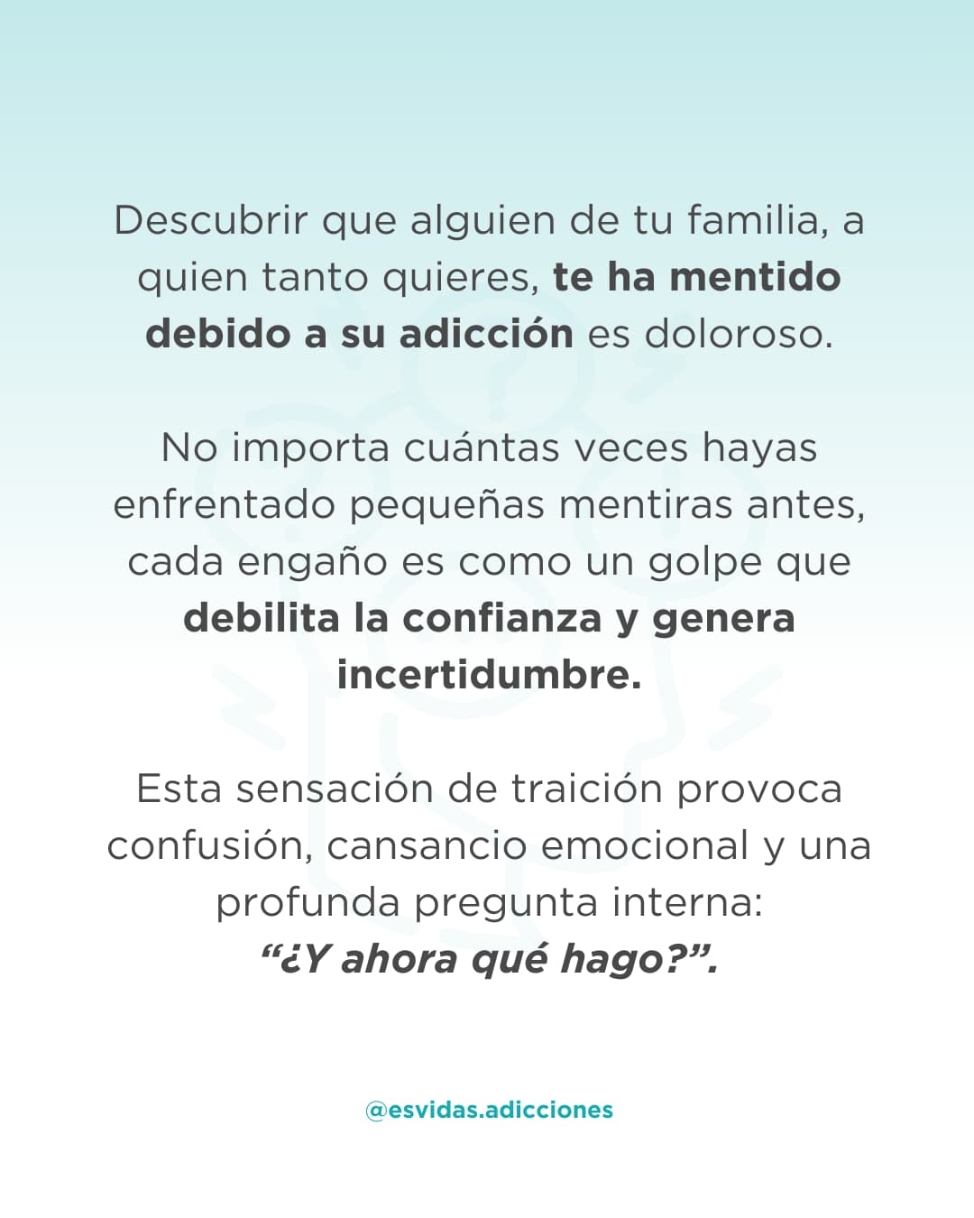 Cómo actuar si descubro que mi familiar me ha mentido sobre su adicción | Esvidas Cómo actuar si descubro que mi familiar me ha mentido sobre su adicción