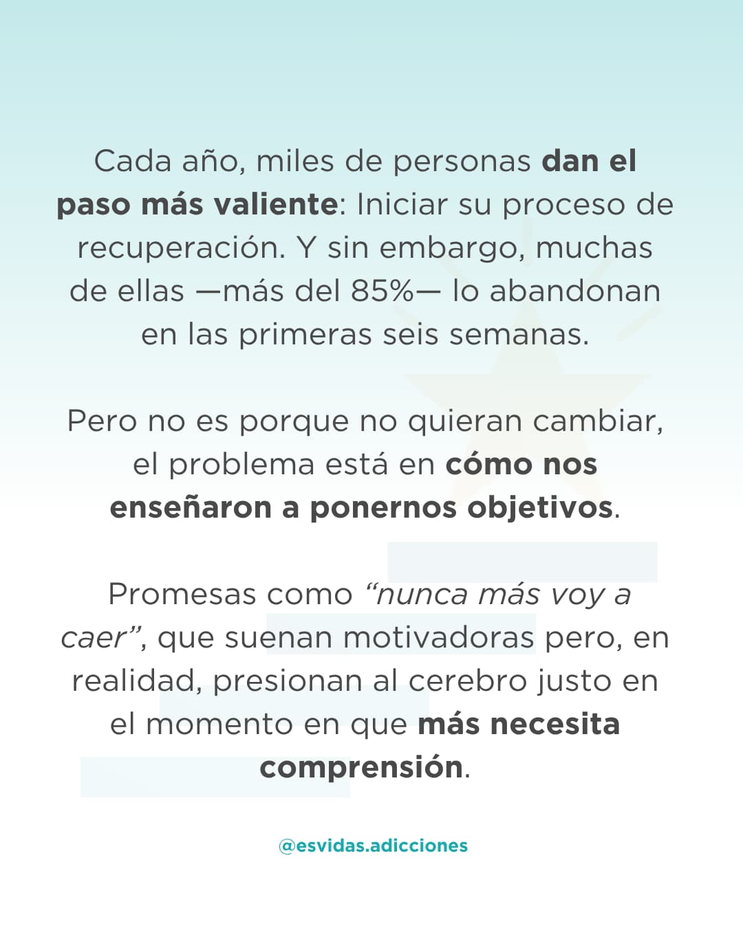 Todo sobre las metas realistas en el tratamiento para superar un adicción | Esvidas Todo sobre las metas realistas en el tratamiento para superar un adicción
