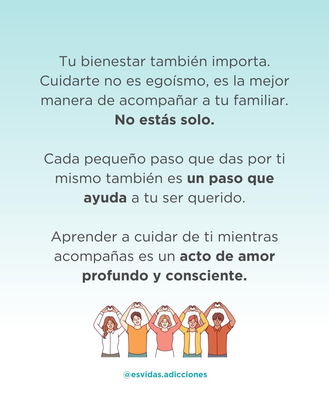Cuidado psicológico familia persona adicta | Esvidas Cuidado psicológico familia persona adicta