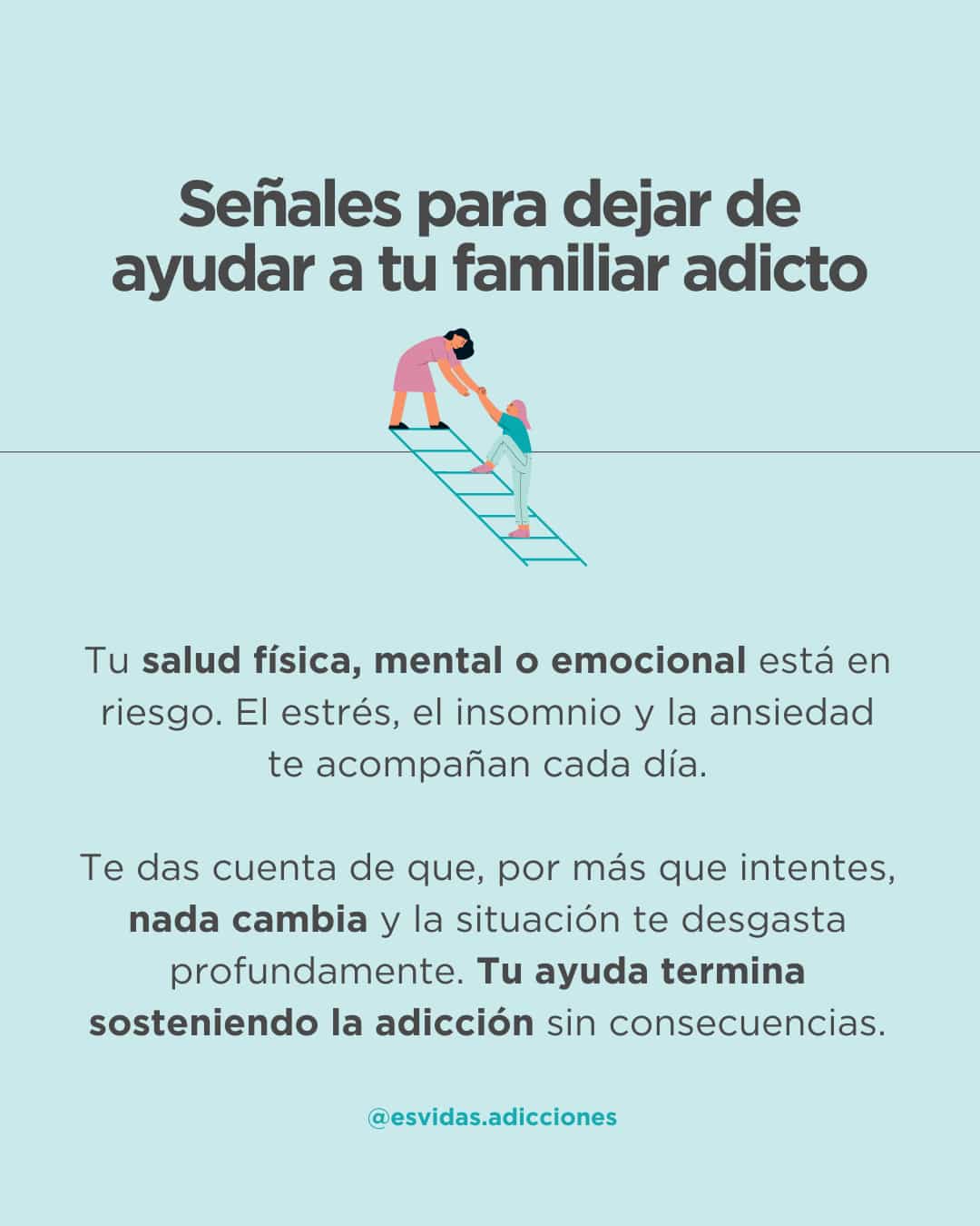 Autocuidado y límites al acompañar a un adicto | Esvidas Autocuidado y límites al acompañar a un adicto