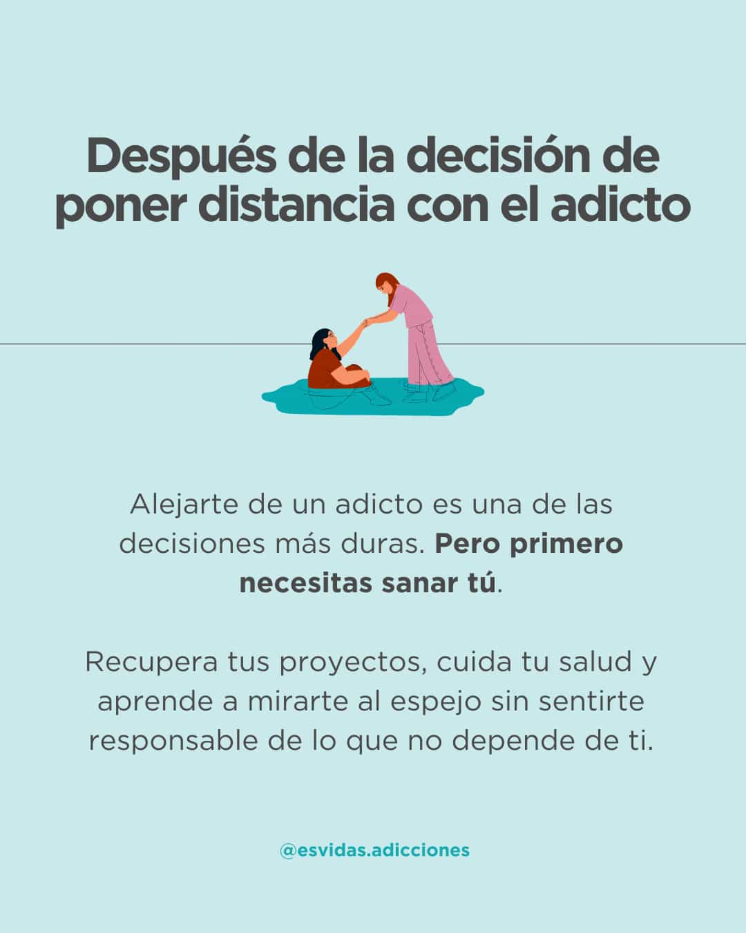Autocuidado y límites al acompañar a un adicto | Esvidas Autocuidado y límites al acompañar a un adicto