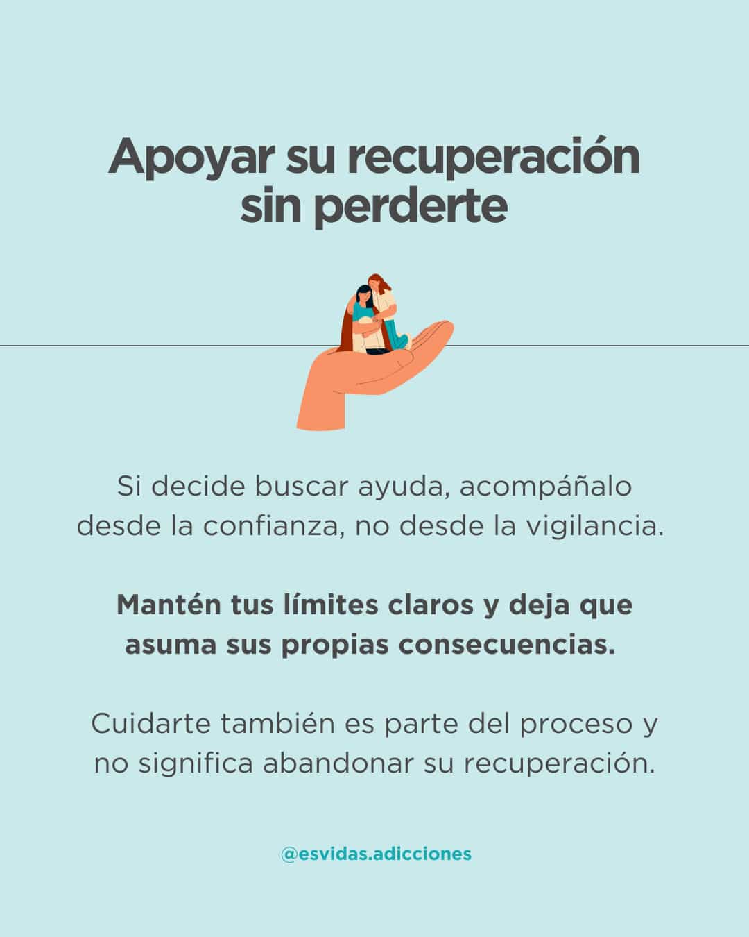 Autocuidado y límites al acompañar a un adicto | Esvidas Autocuidado y límites al acompañar a un adicto