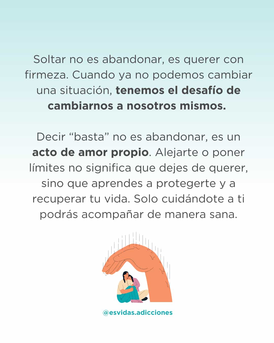 Autocuidado y límites al acompañar a un adicto | Esvidas Autocuidado y límites al acompañar a un adicto