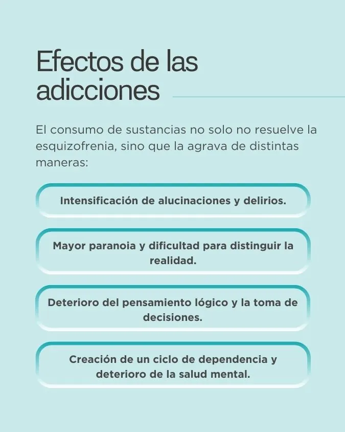 Esquizofrenia y adicciones ¿Hay una relación directa?