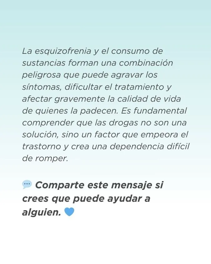 Esquizofrenia y adicciones ¿Hay una relación directa?