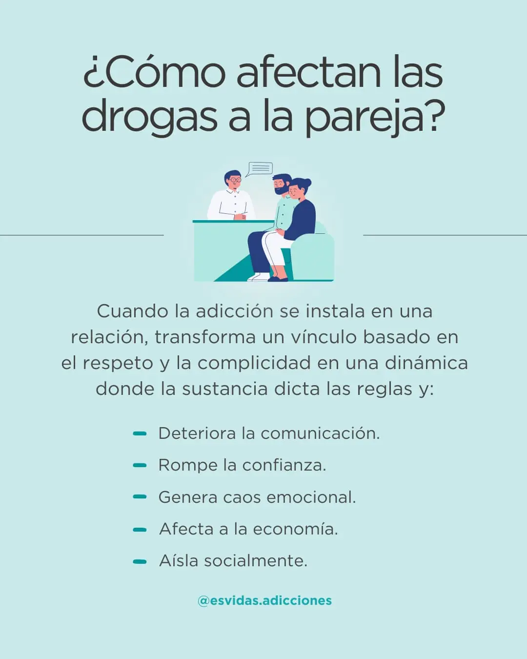 Todo sobre convivir con una pareja adicta a las drogas: ¿Hasta cuándo es sano? | Esvidas Convivir con un adicto a las drogas: ¿Hasta cuándo es sano?