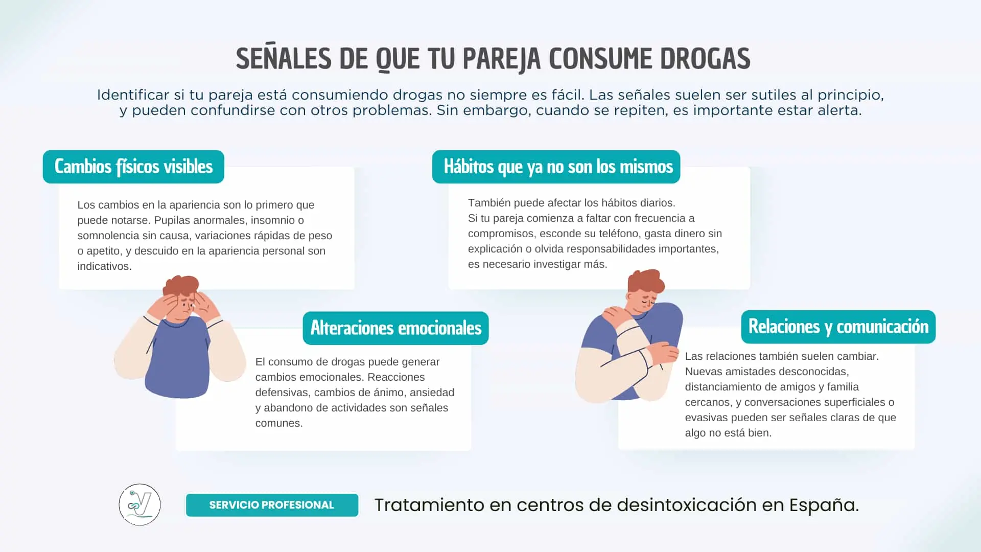 Conoce las señales de que tu pareja consume drogas